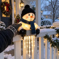 Winter Snowman Santa Icicle String Lights