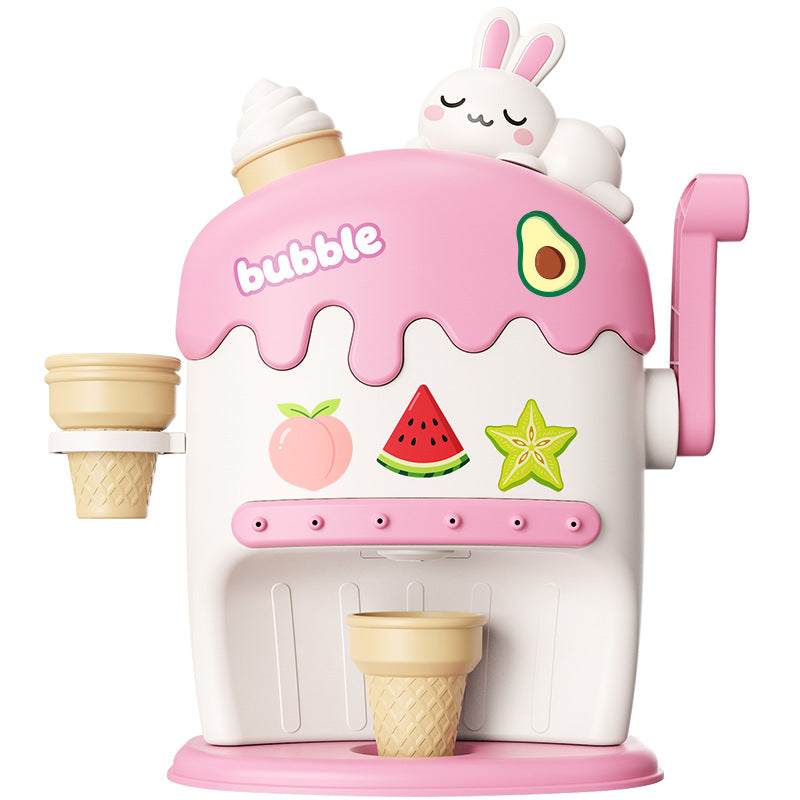 Bathroom wall-hanging ice cream bubble water machine press bubble
