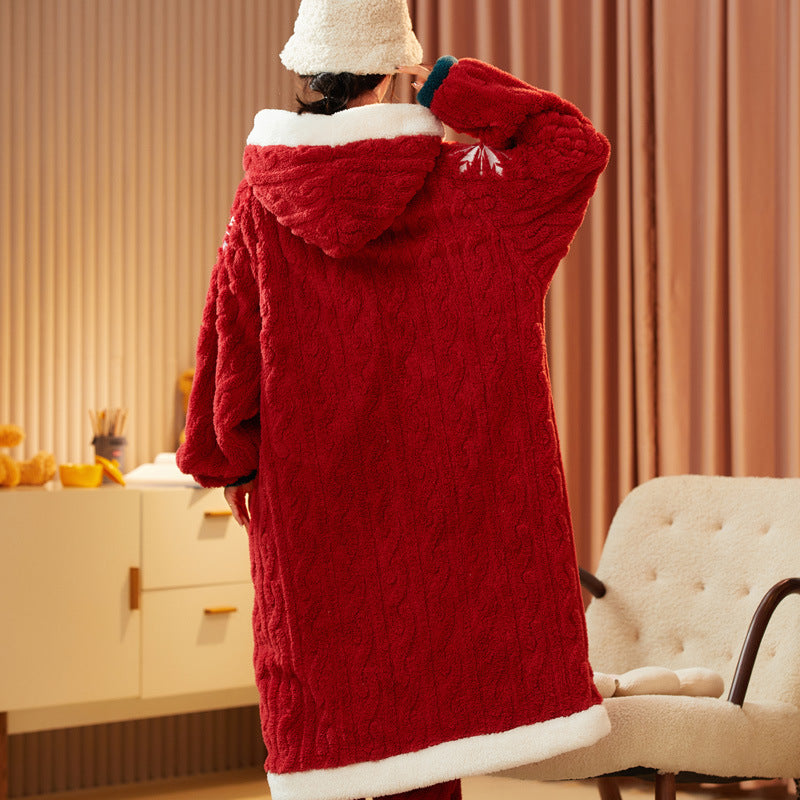 Coral Velvet Pajamas