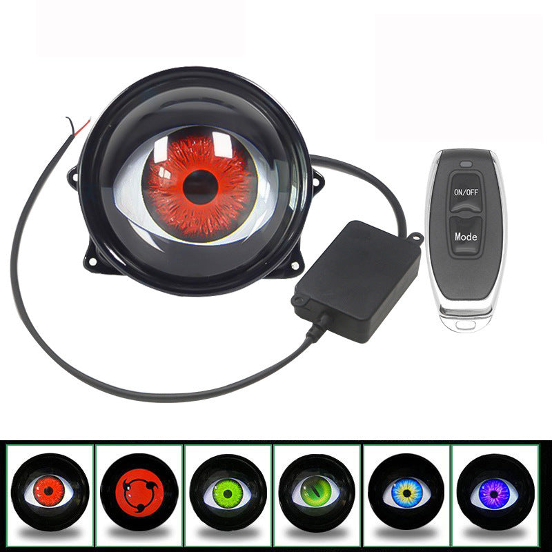 Universal Dynamic Devil Eye LED Car Lens Decorative Ambient Light