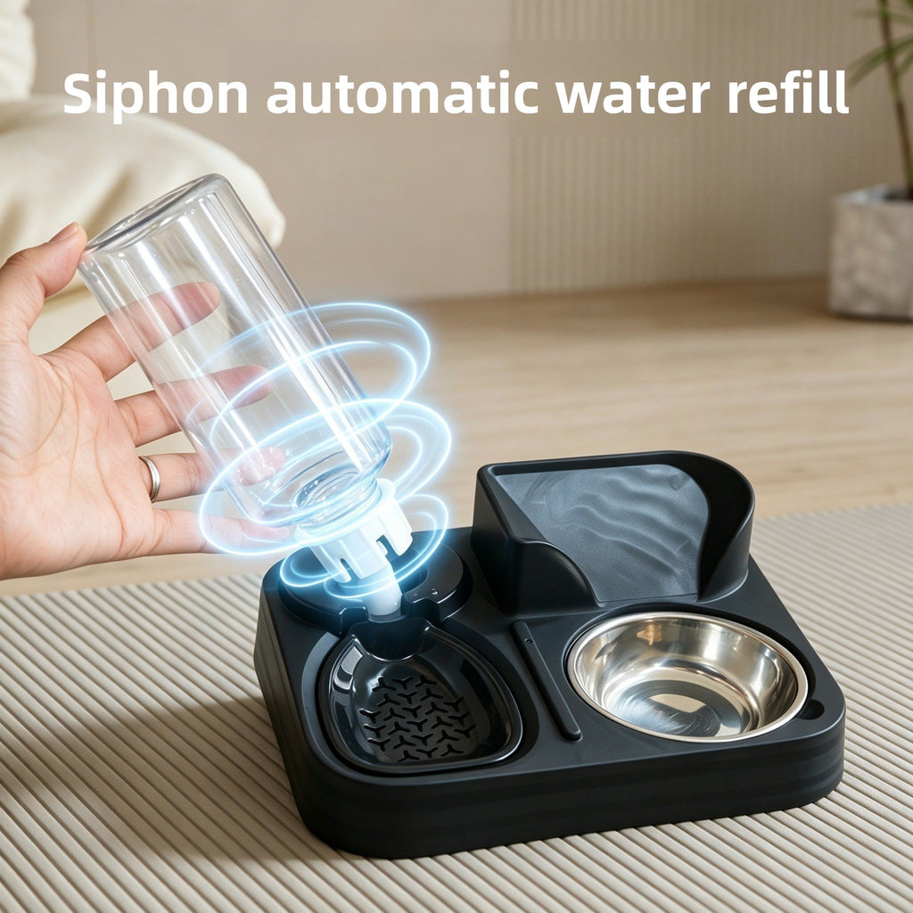 Automatic Cat Water and Food Feeder