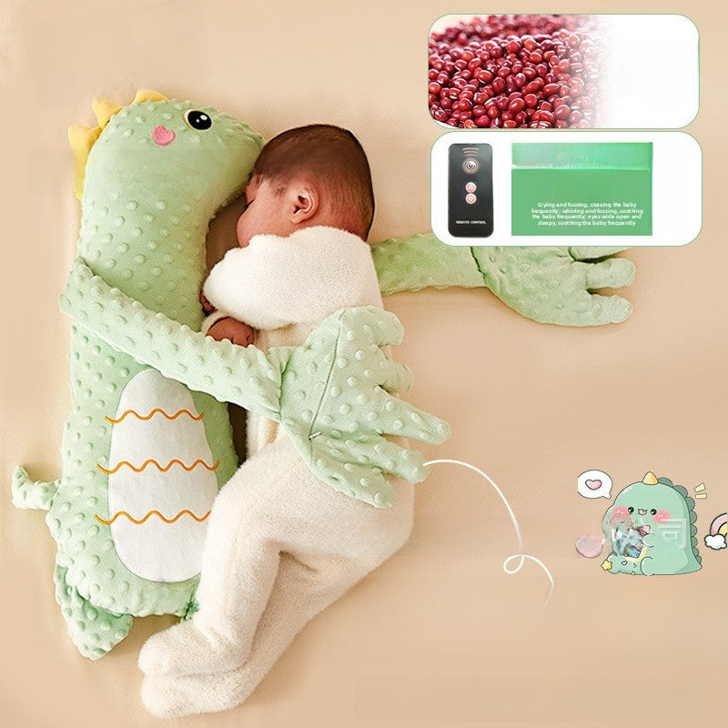 Baby soothing dinosaur velvet toy baby sleeping pillow