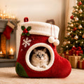 Cat Christmas Sock