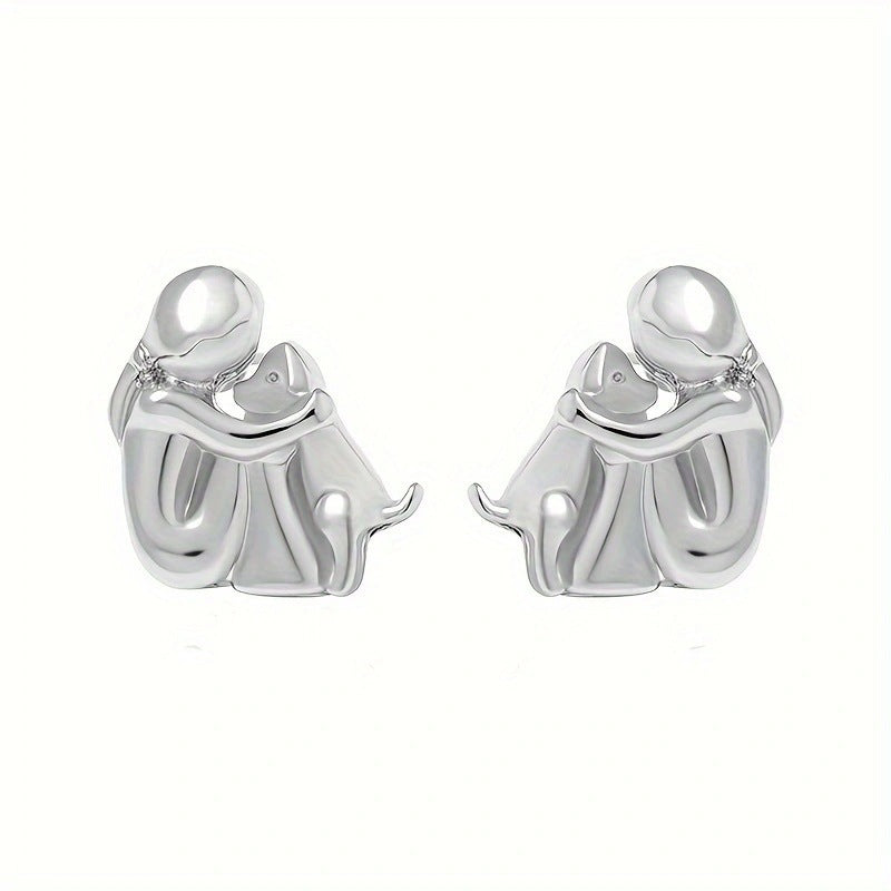Couple Hug Pendant Necklace
