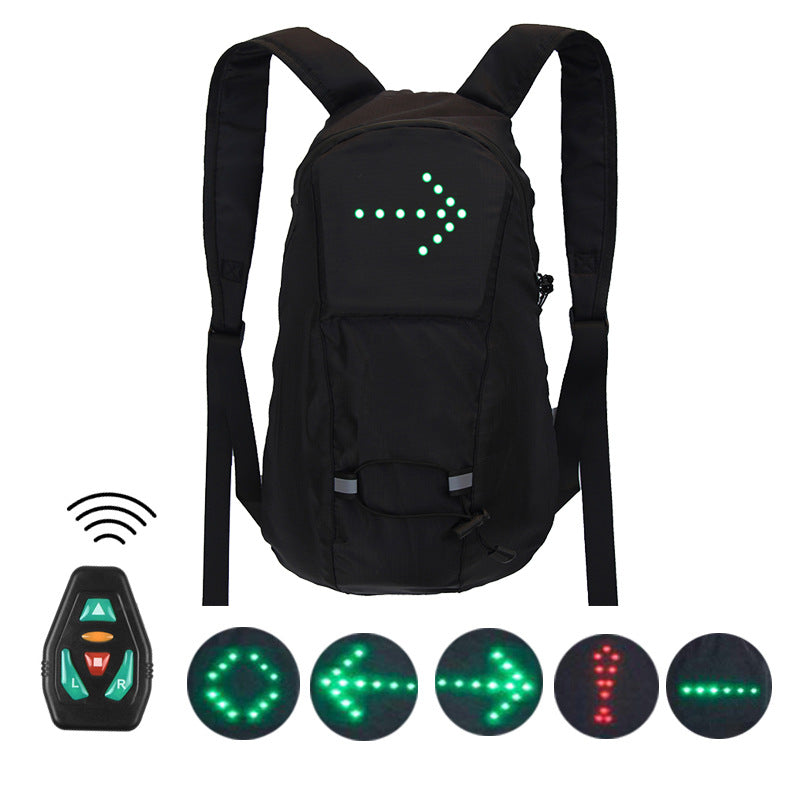 Riding backpack wireless remote control LED light backpack