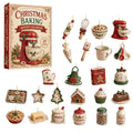 Christmas Baking Advent Calendar with 24 Acrylic Ornaments