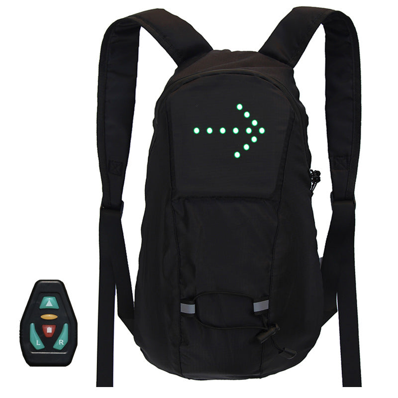 Riding backpack wireless remote control LED light backpack