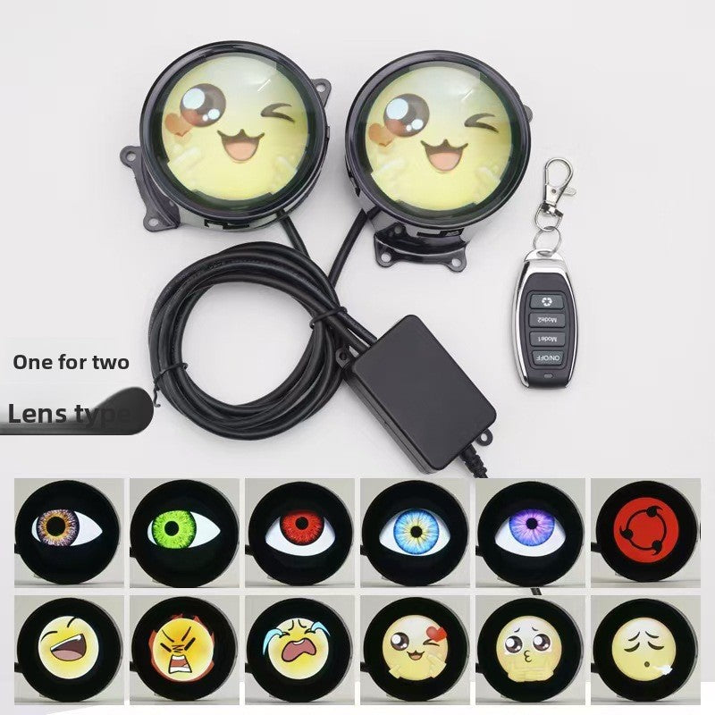 Universal Dynamic Devil Eye LED Car Lens Decorative Ambient Light