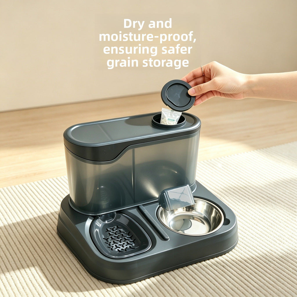 Automatic Cat Water and Food Feeder