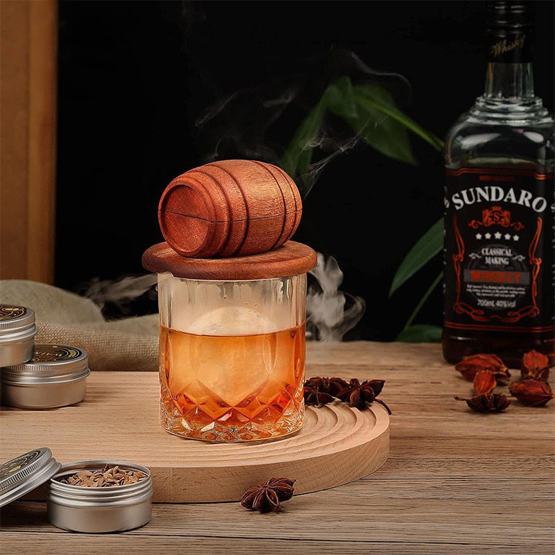 Wooden Barrel Cocktail Smoker