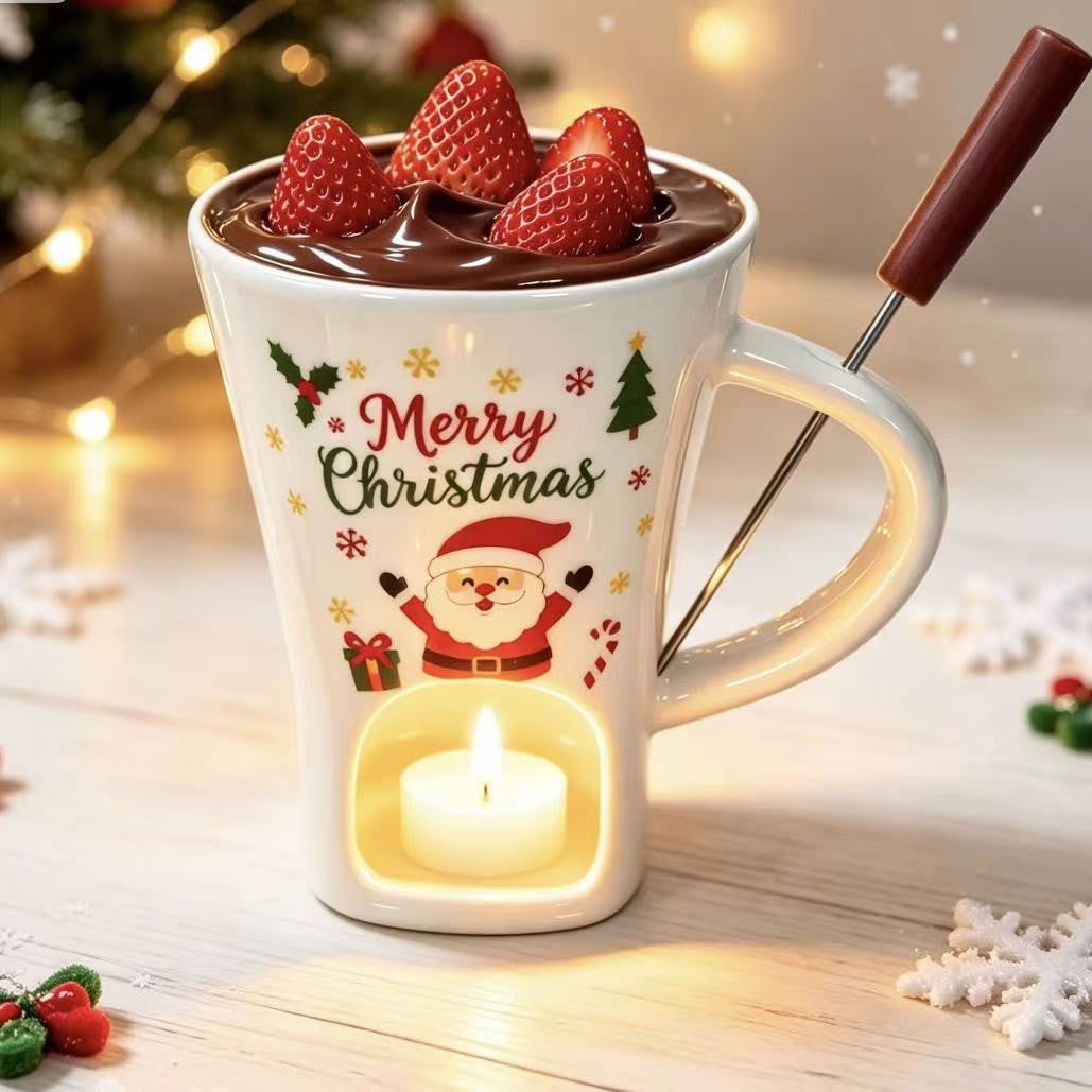 Christmas chocolate mug