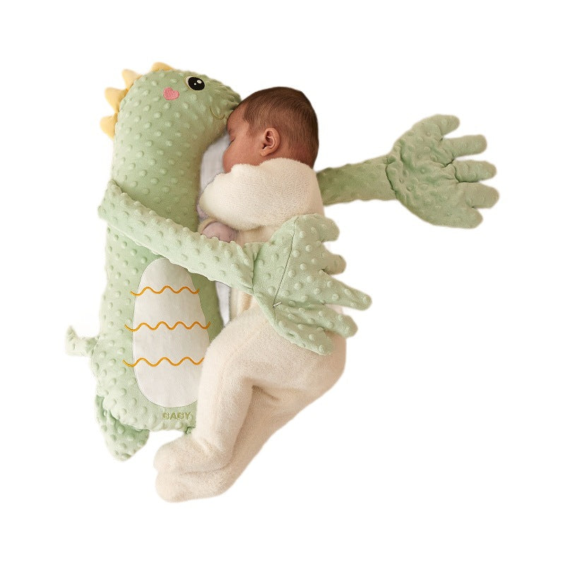 Baby soothing dinosaur velvet toy baby sleeping pillow