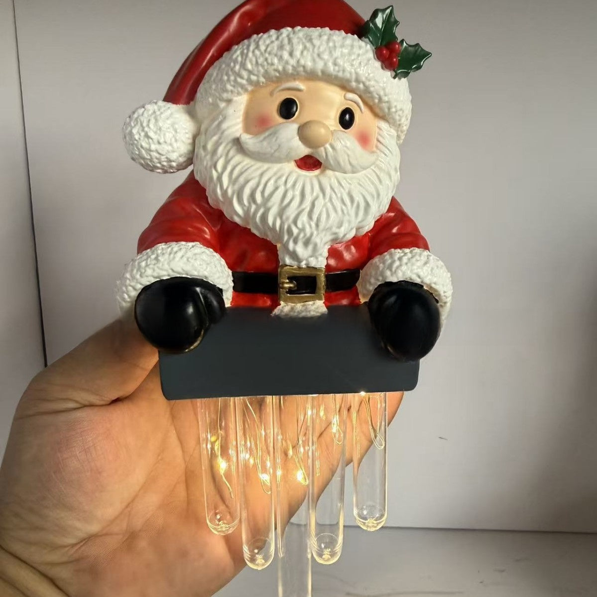 Winter Snowman Santa Icicle String Lights