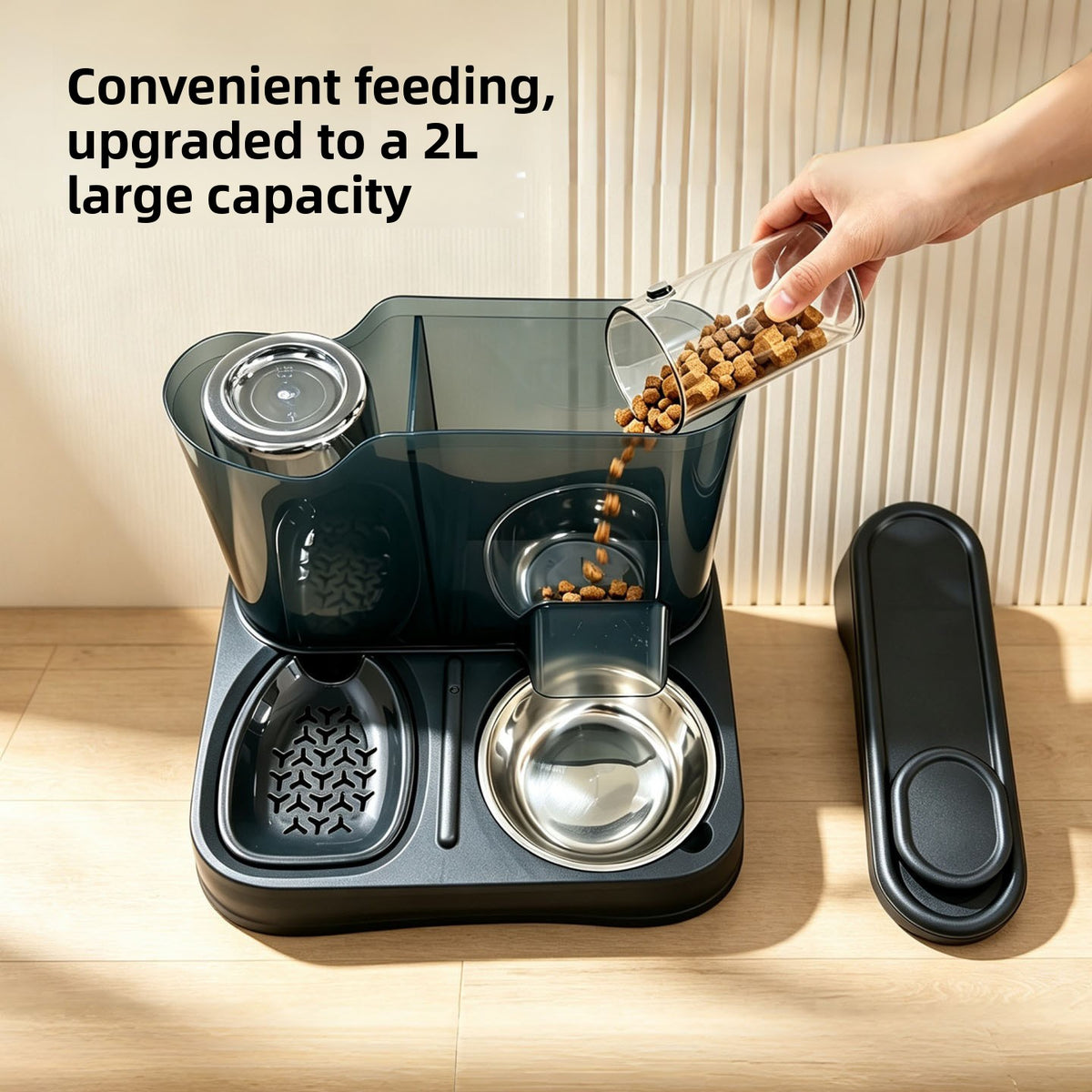 Automatic Cat Water and Food Feeder