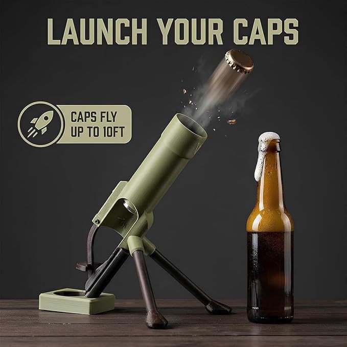 Beer Bottle Mortar Bottle Opener Mortar-Style Beer Bottle Opener