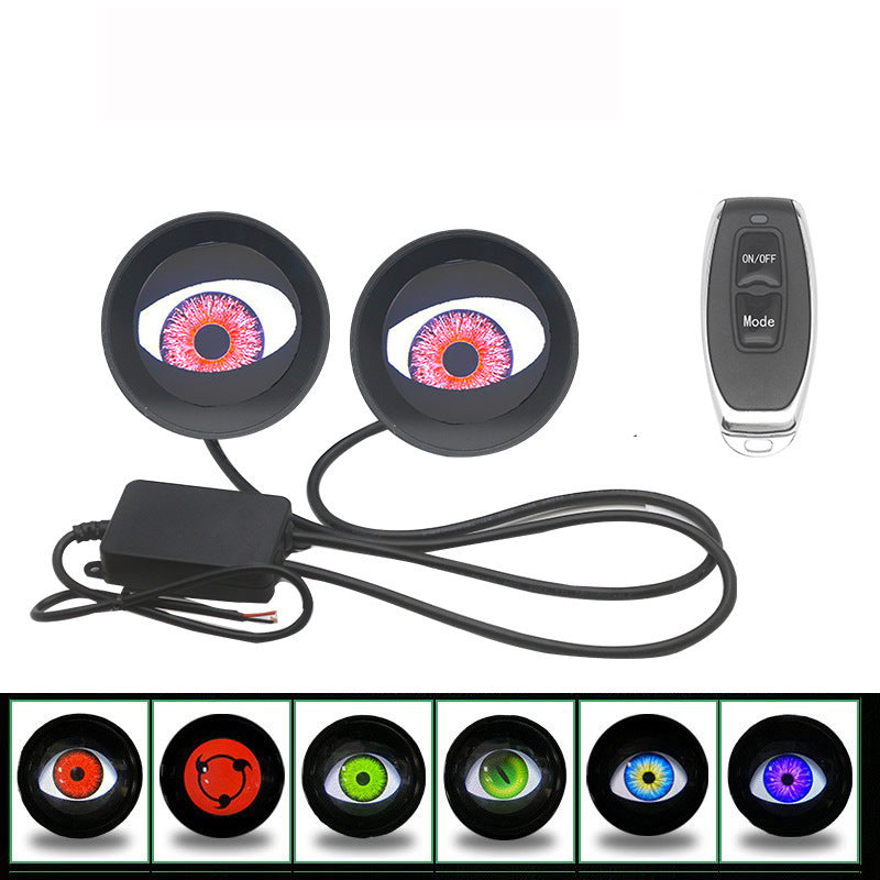 Universal Dynamic Devil Eye LED Car Lens Decorative Ambient Light