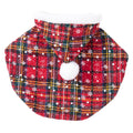 Christmas Plaid Hooded Cape