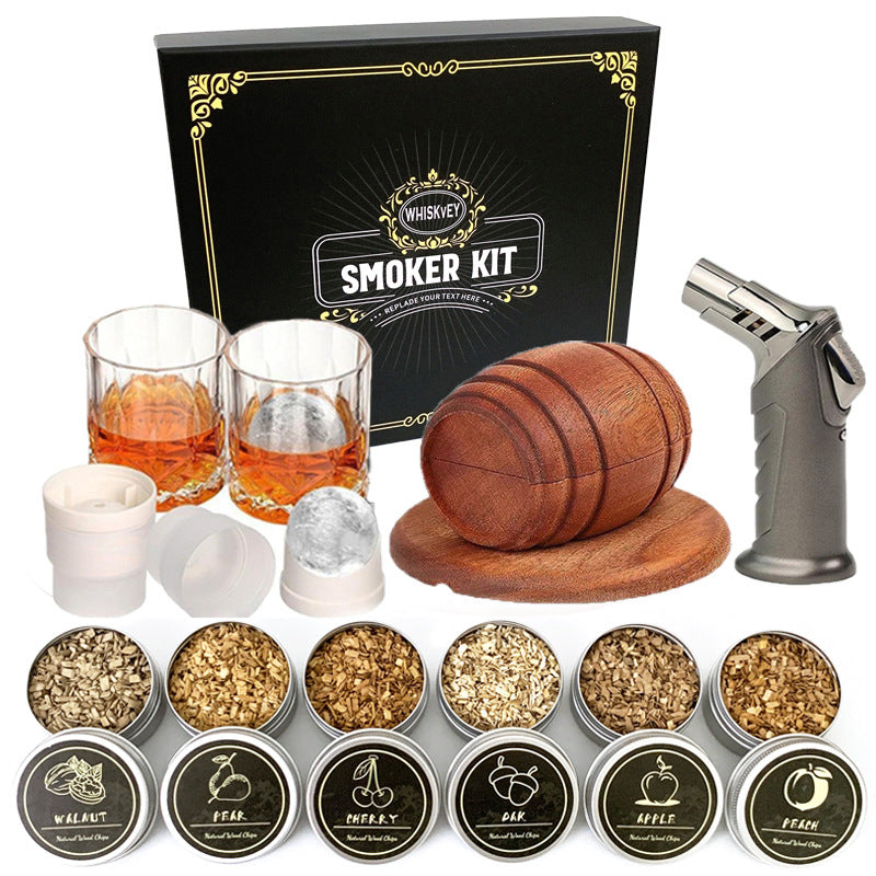 Wooden Barrel Cocktail Smoker