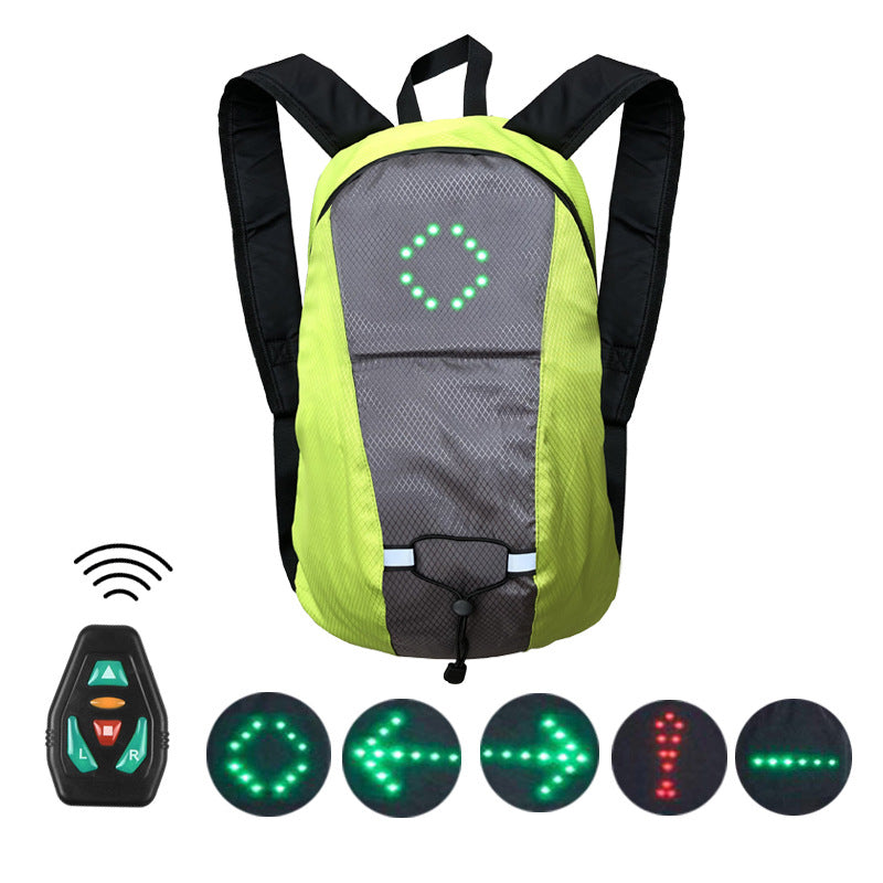 Riding backpack wireless remote control LED light backpack
