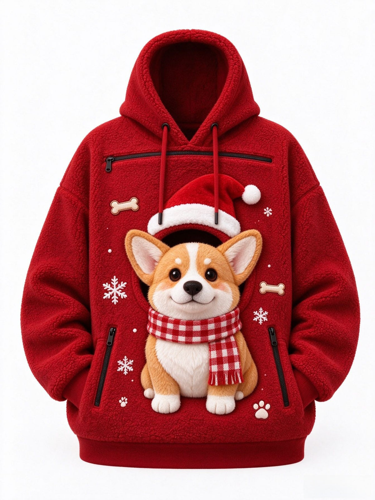 Christmas Hooded Fleece Sweatshirt
