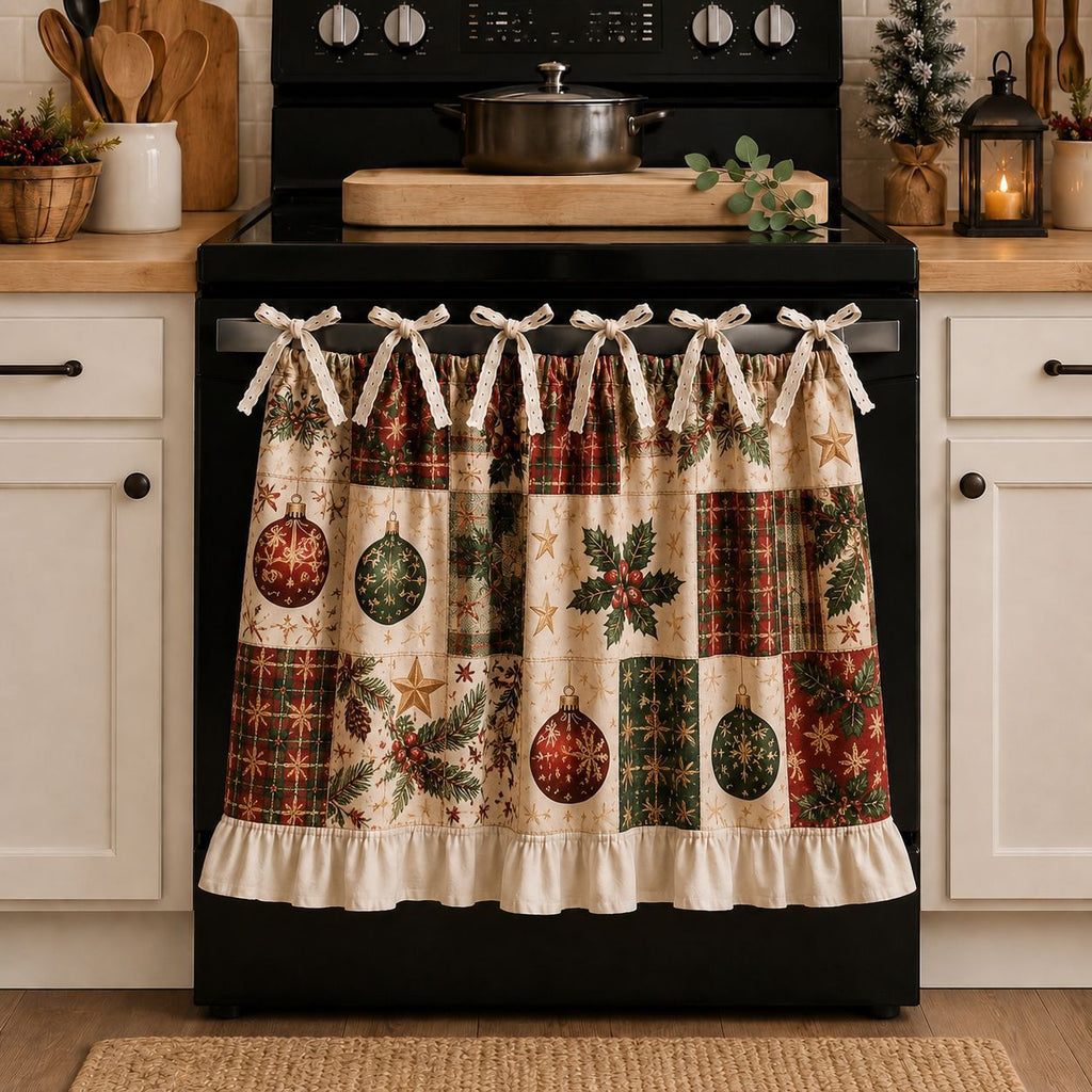 kitchen skirt oven curtain
