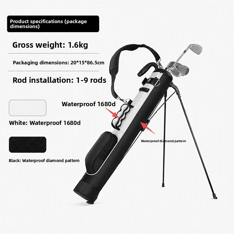 Stand-Up Golf Bag Large Capacity Portable Polyester Golf Club Carrier