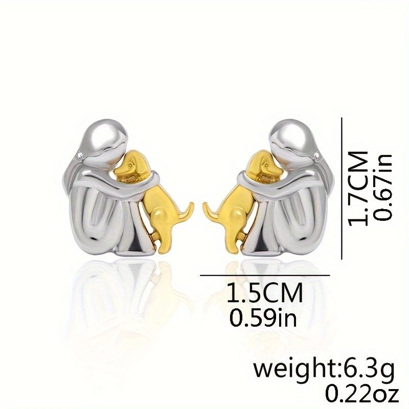 Couple Hug Pendant Necklace